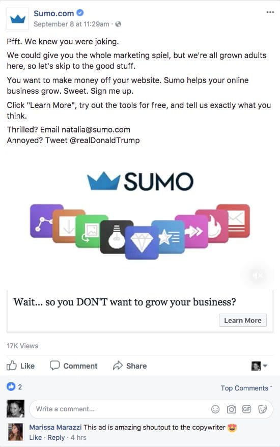 Facebook Ads - Sumo